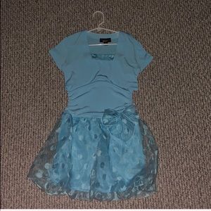 kids polka dot dress with shaw!!